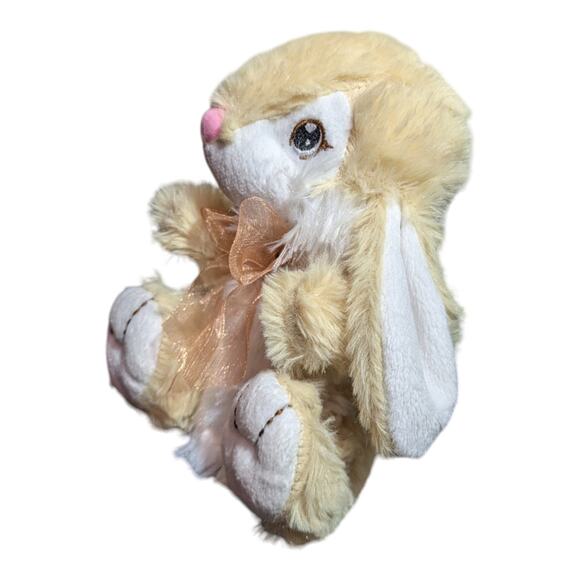 Hoppy Hopster 7" Lop Ear Bunny Rabbit Plush Stuffed Animal Toy - Picture 3 of 6